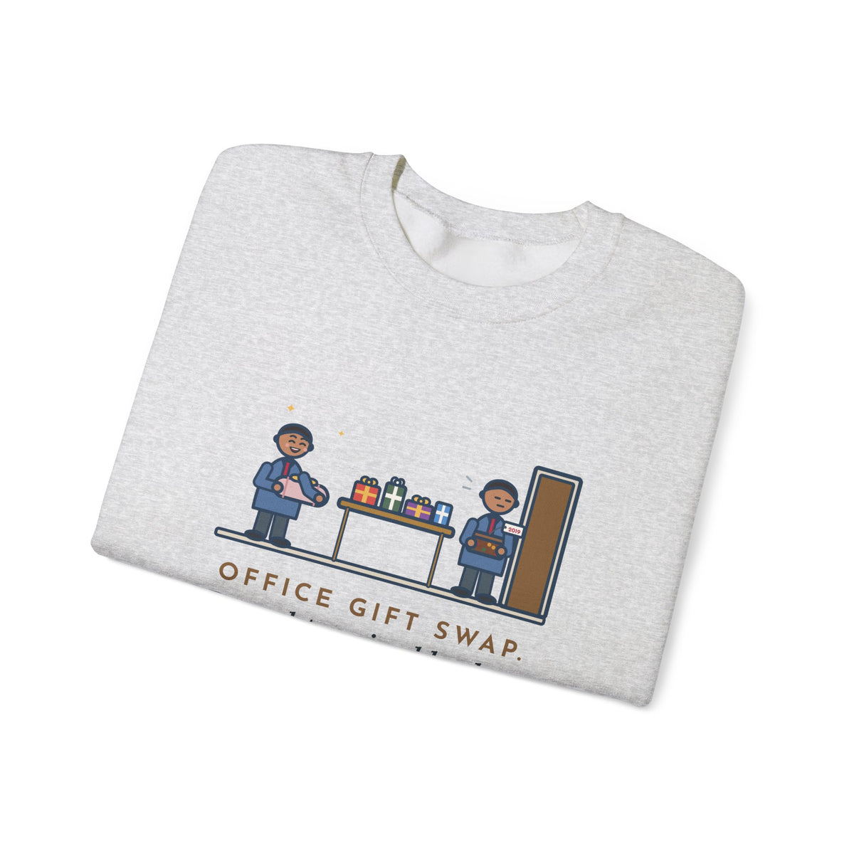 Office Gift Swap Sweatshirt, Brought a Nice Blanket, Went Home with a Fruitcake from 2019, Funny Break Room Swap Crewneck