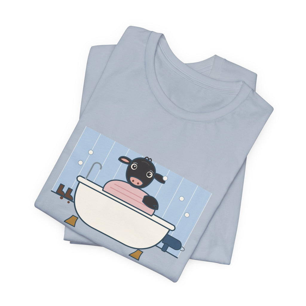 Cattle Rancher T-Shirt - There's a Calf in the Bathtub Again. Calving Season Tee