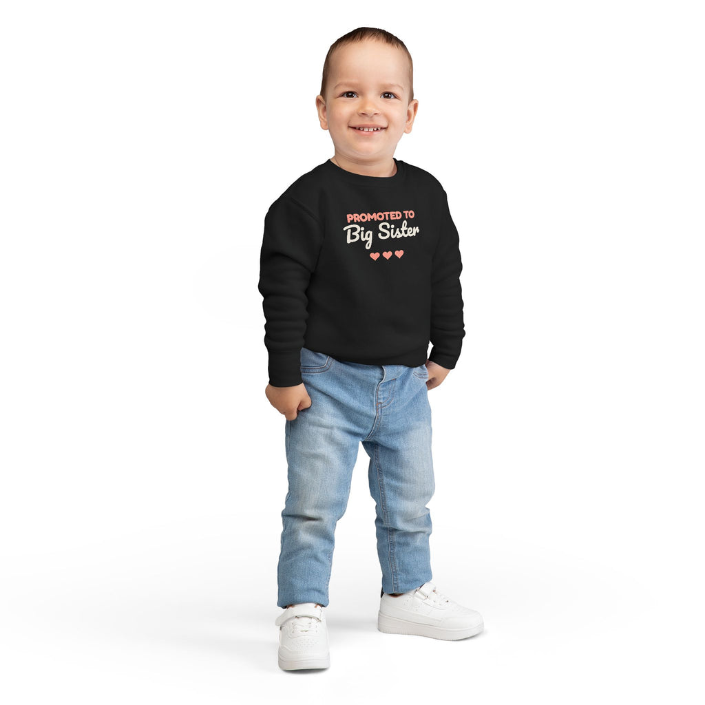Promoted to Big Sister Toddler Sweatshirt, Pregnancy Announcement Crewneck