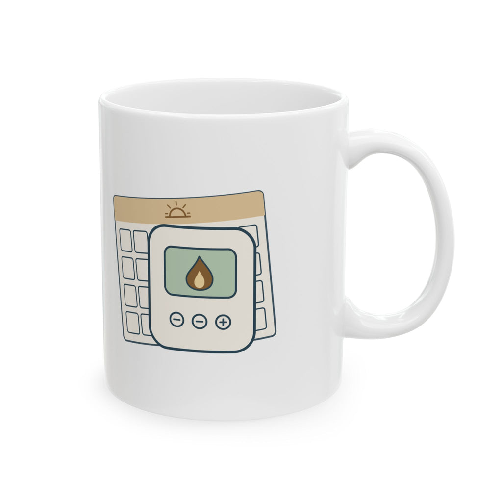 HVAC Tech Coffee Mug - It Was Set to Heat Funny Thermostat Mug