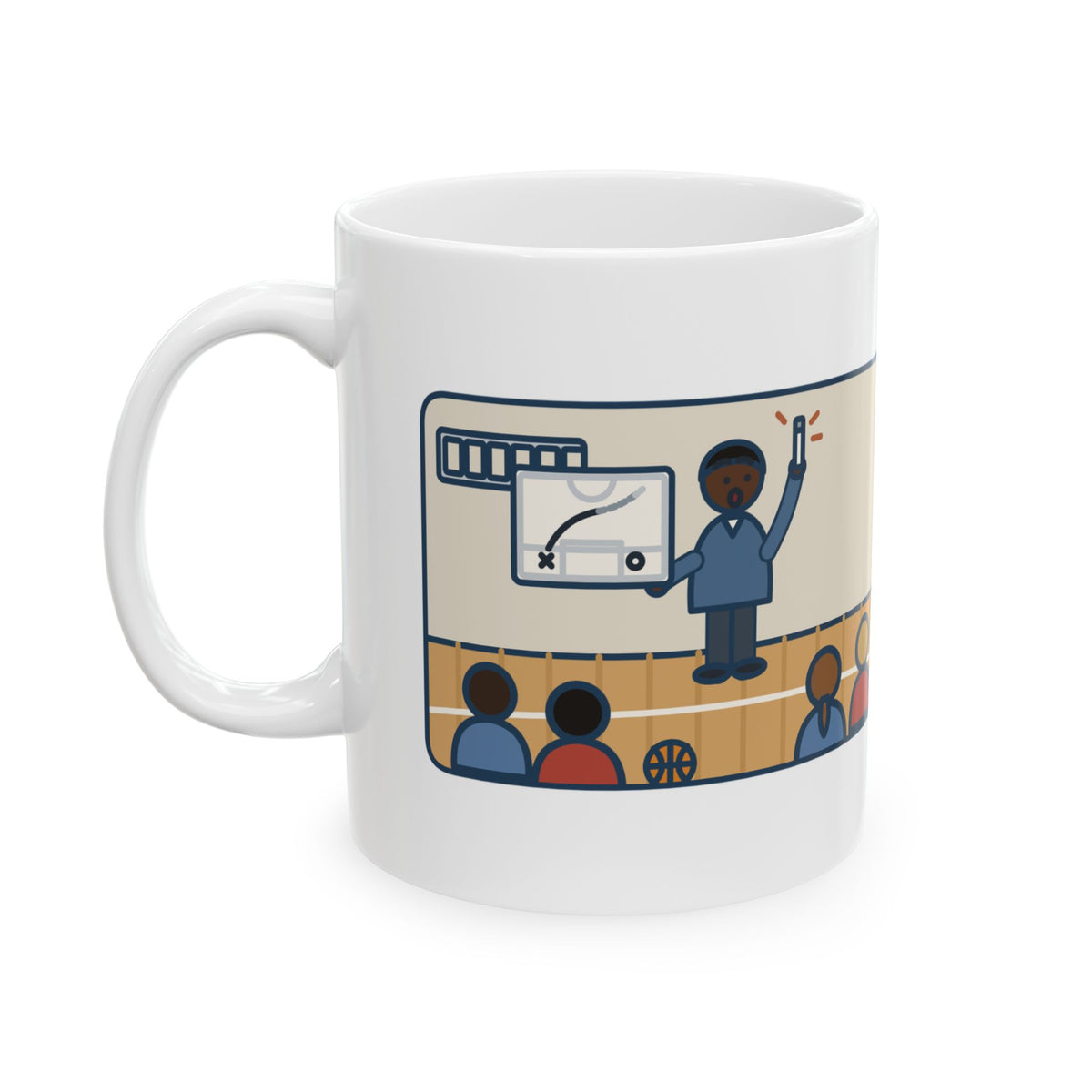 Basketball Coach Mug, Drew Up the Play, The Marker Died Halfway Through the Timeout, Funny Coffee Mug 11oz