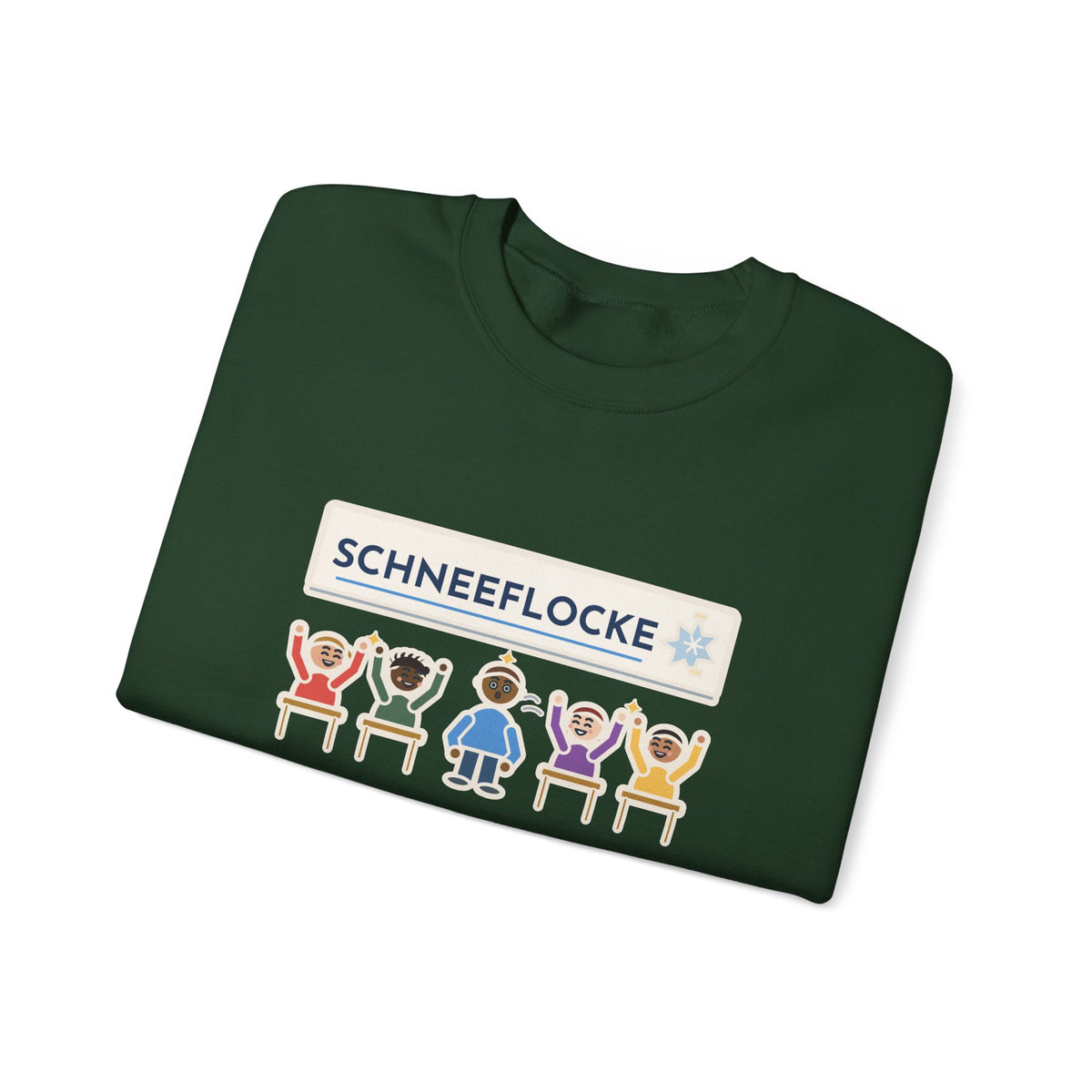 German Teacher Sweatshirt, Taught One Twelve-Letter Word, The Class Cheered When Somebody Finally Said It, Funny Whiteboard Win Crewneck