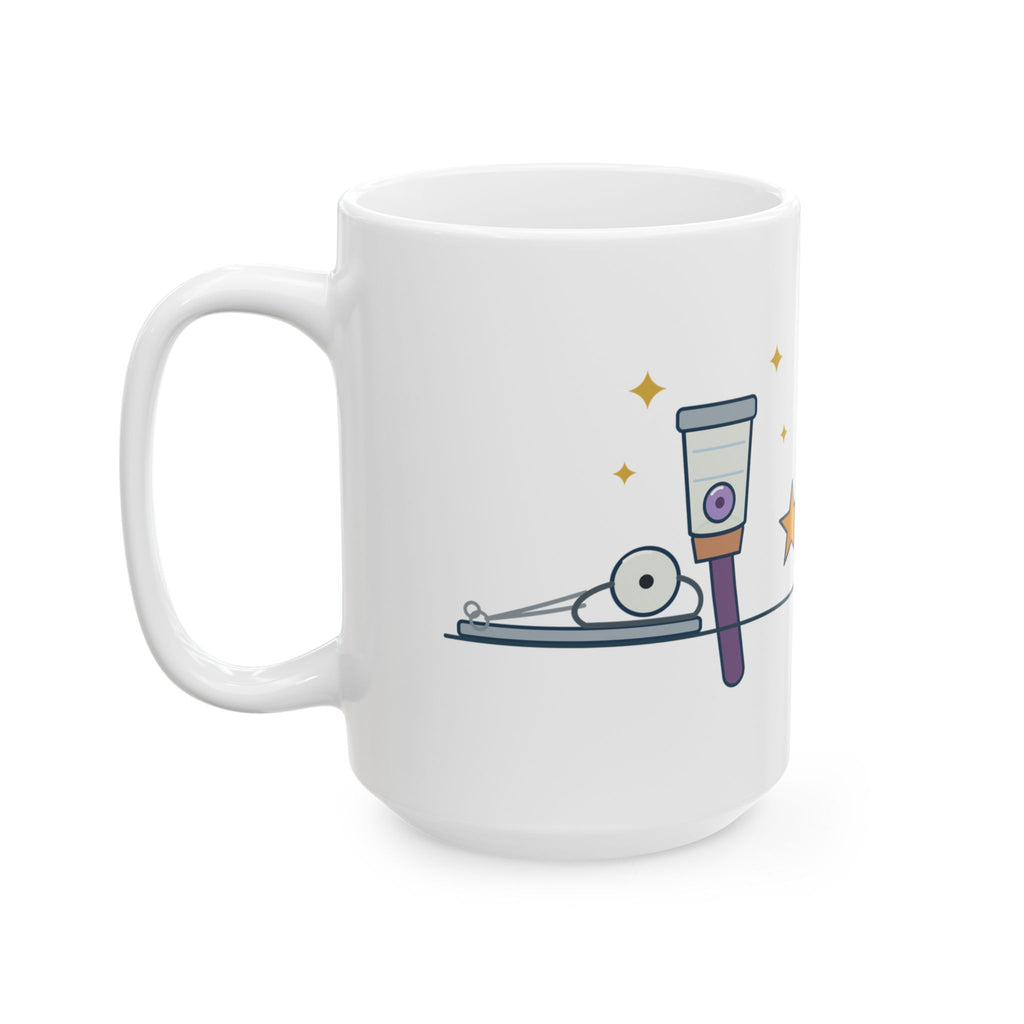 Large ENT Nurse Mug 15oz - Found the Bead. Left Nostril, As Suspected.