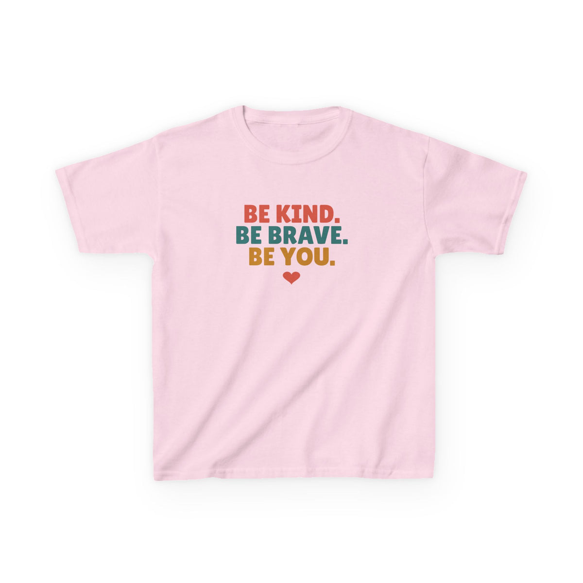 Be Kind Be Brave Be You Youth T-Shirt, Kindness Shirt for Kids