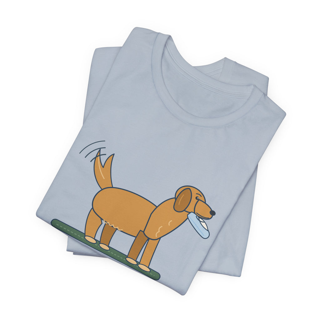 Golden Retriever T-Shirt - Gift in Mouth, Tail in Overdrive Funny Golden Owner Tee