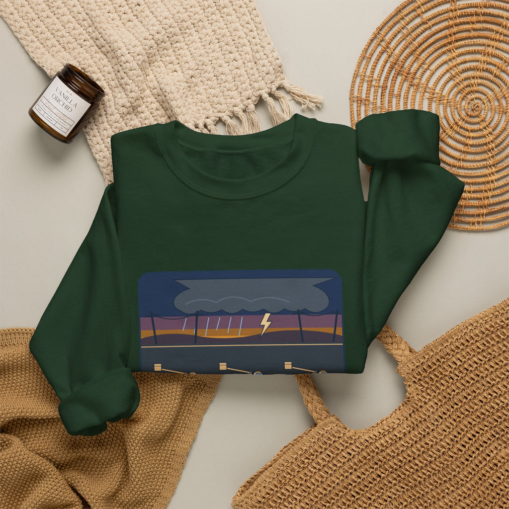 Lineworker Crewneck Sweatshirt - Mutual Aid. Any State. Any Storm. Gift