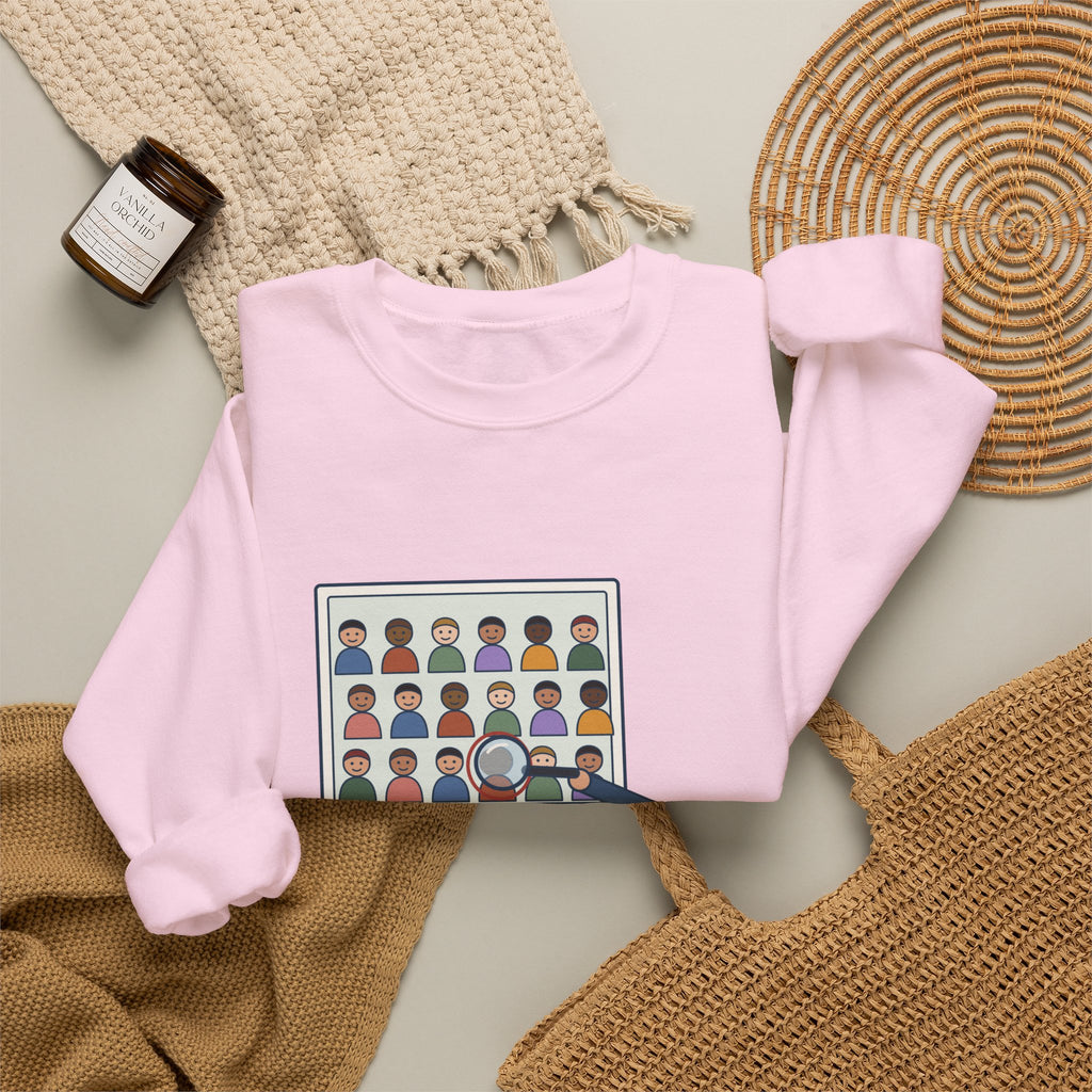 Yearbook Staff Crewneck Sweatshirt - Who's the Kid in Row Three?