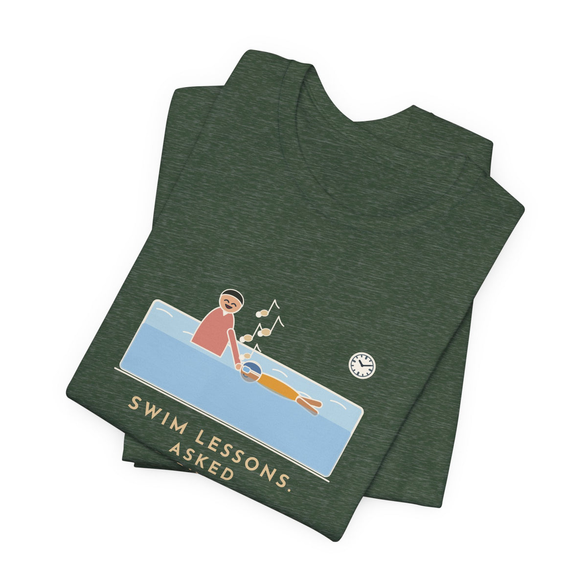 Swim Instructor T-Shirt - Asked for Bubbles, He Hummed an Entire Song Underwater