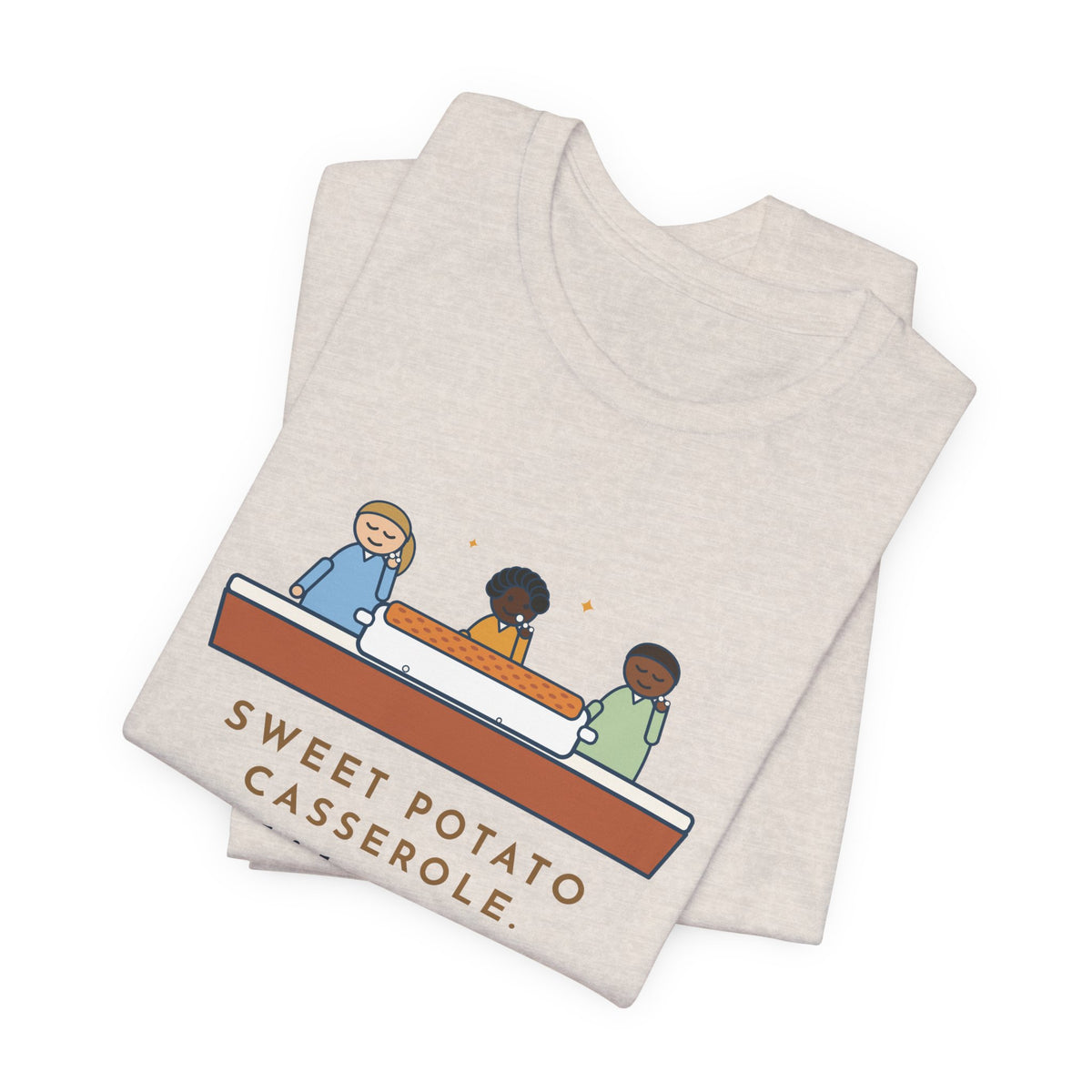 Funny Thanksgiving T-Shirt, Sweet Potato Casserole, Kids Ate Every Marshmallow off the Top, Casserole Mystery Tee