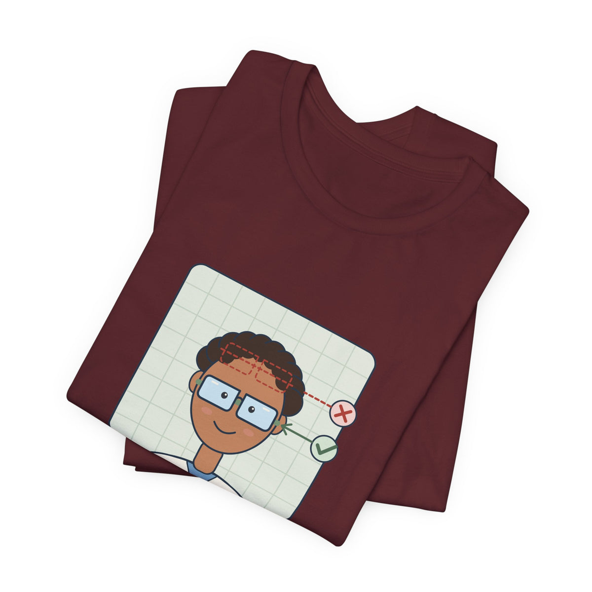 Science Teacher T-Shirt - Goggles Go on Your Eyes, Not Your Forehead Lab Teacher Tee