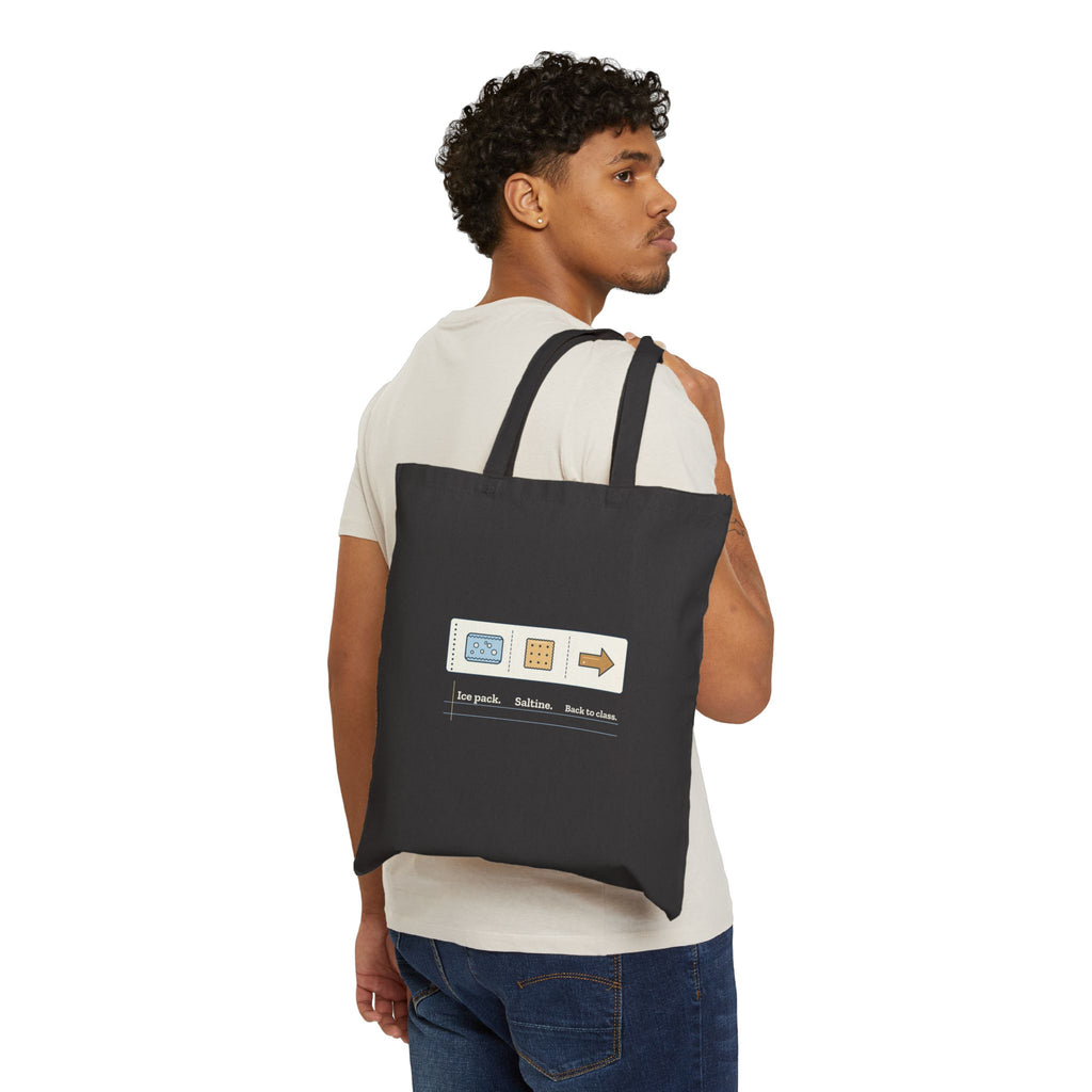 School Nurse Tote Bag - Ice Pack. Saltine. Back to Class. Gift Tote