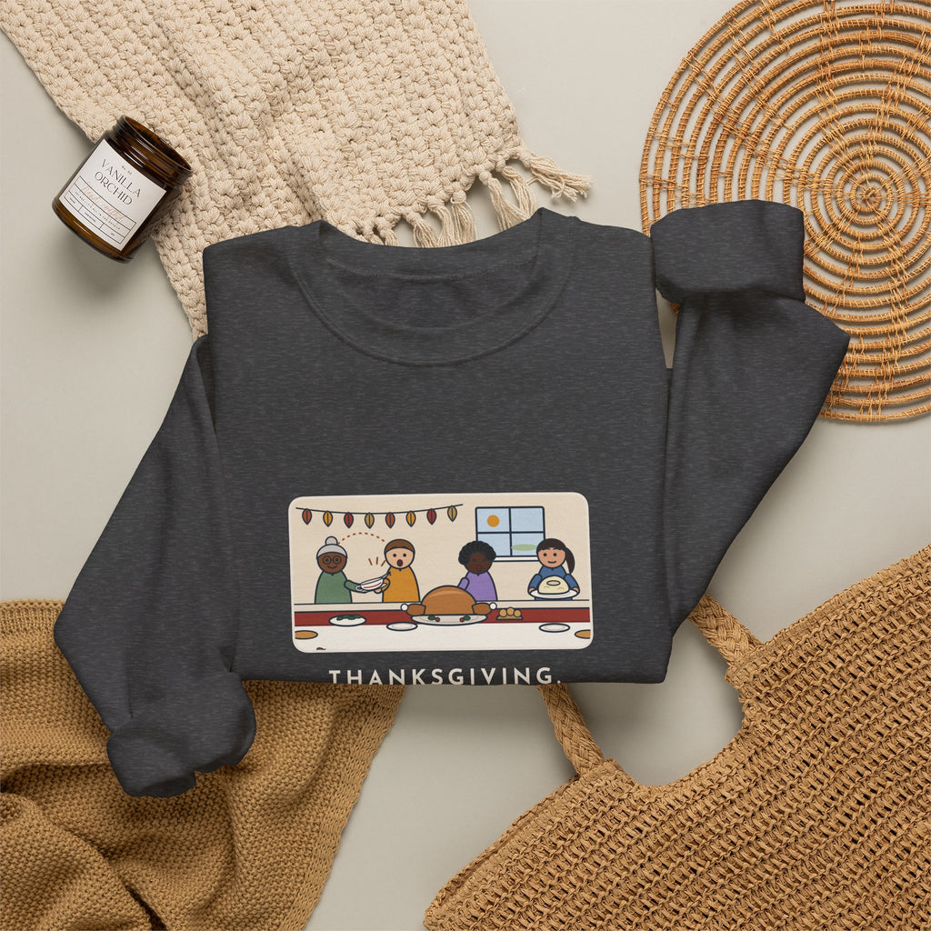 Thanksgiving Sweatshirt, Made Two Quarts of Gravy, Ran Out Before the Potatoes Came Around, Funny Empty Gravy Boat Crewneck