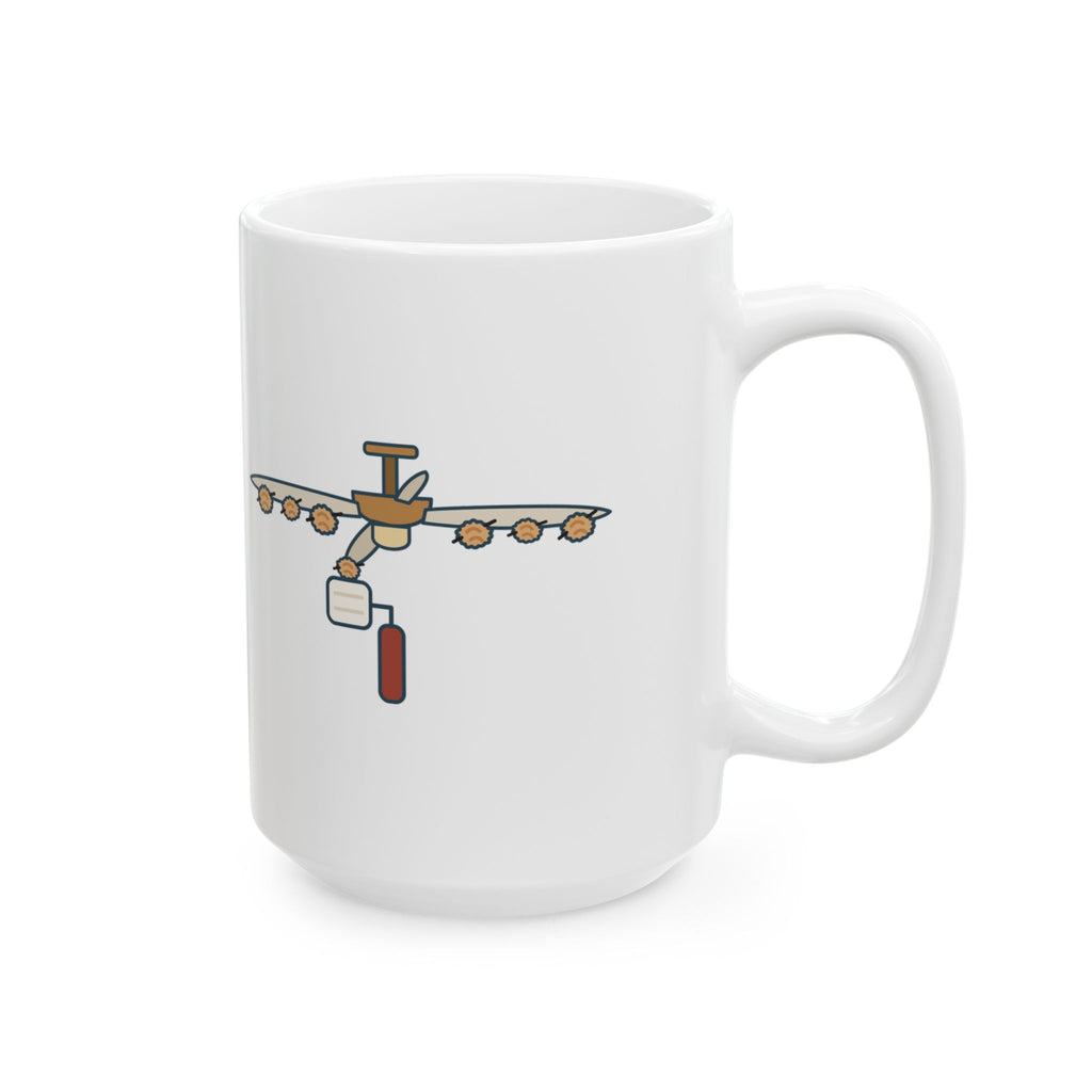 Large 15oz German Shepherd Mug - Found Shepherd Fur on the Ceiling Fan Shedding Season