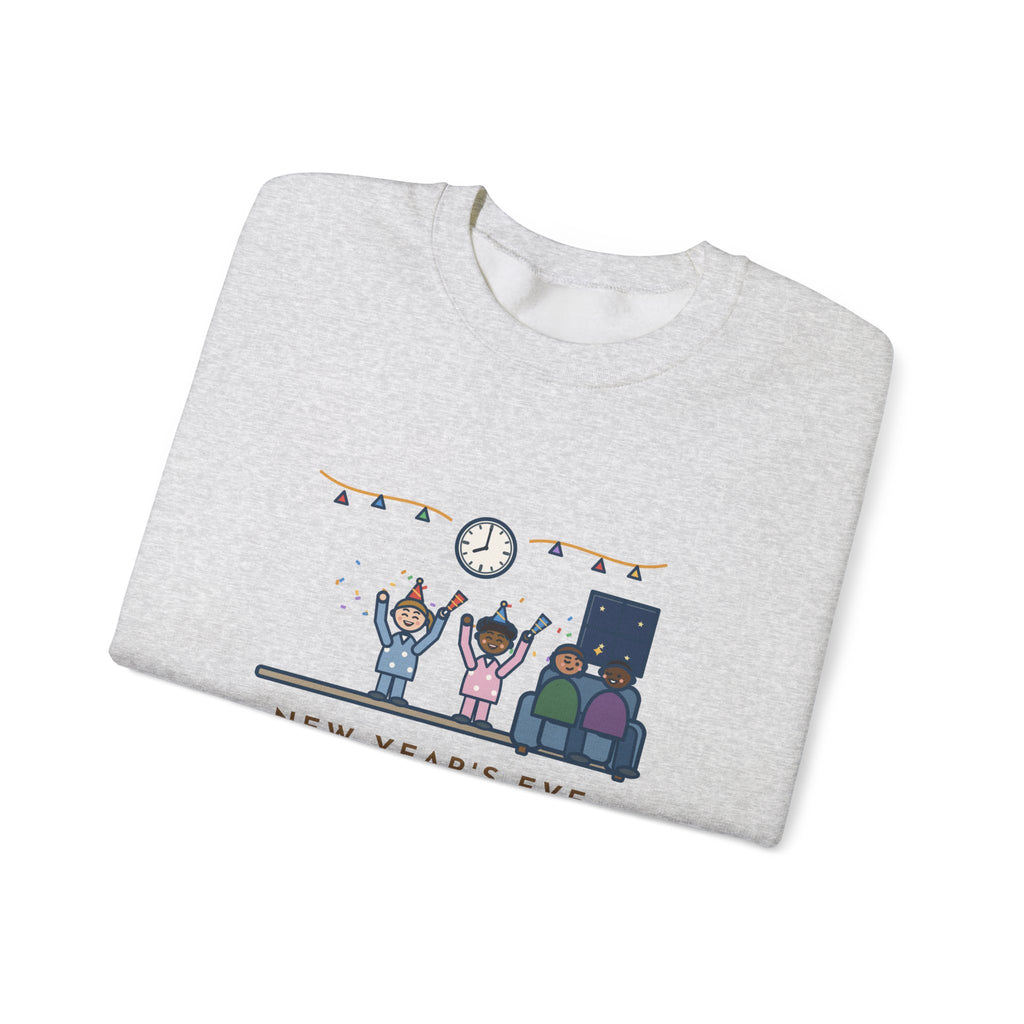 New Year's Eve Sweatshirt, With Little Kids, Counted Down at 8:00 and Called It Midnight, Funny Early Countdown Crewneck
