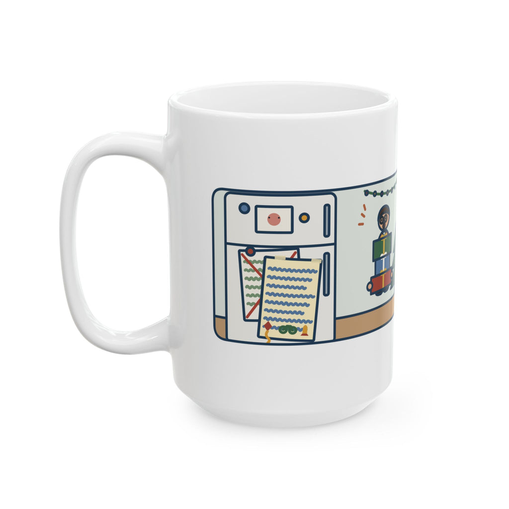 Kids Wrote One in November, Rewrote It on December 23 15oz Mug, Large Funny Christmas List Coffee Mug