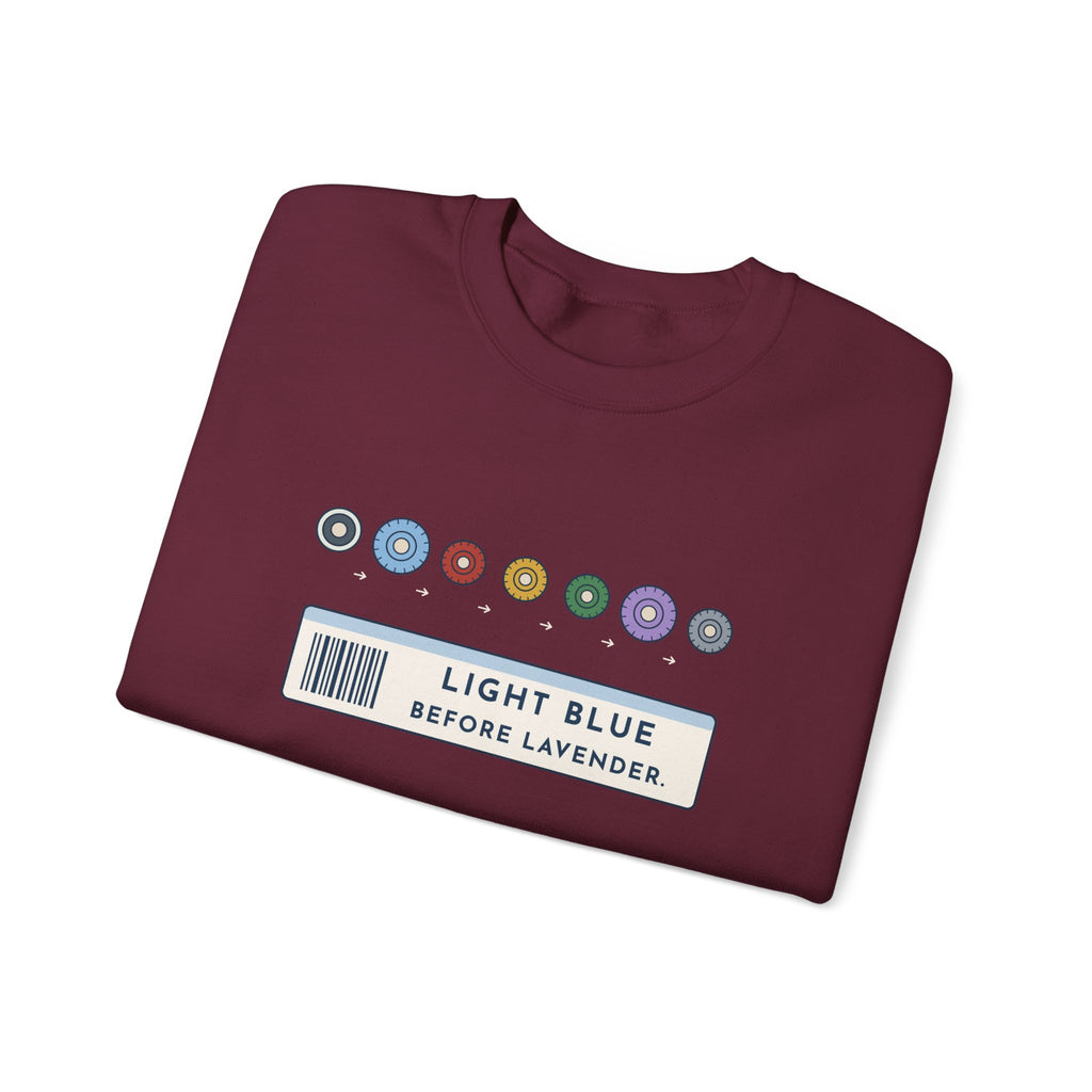 Phlebotomist Crewneck Sweatshirt - Light Blue Before Lavender Lab Gift