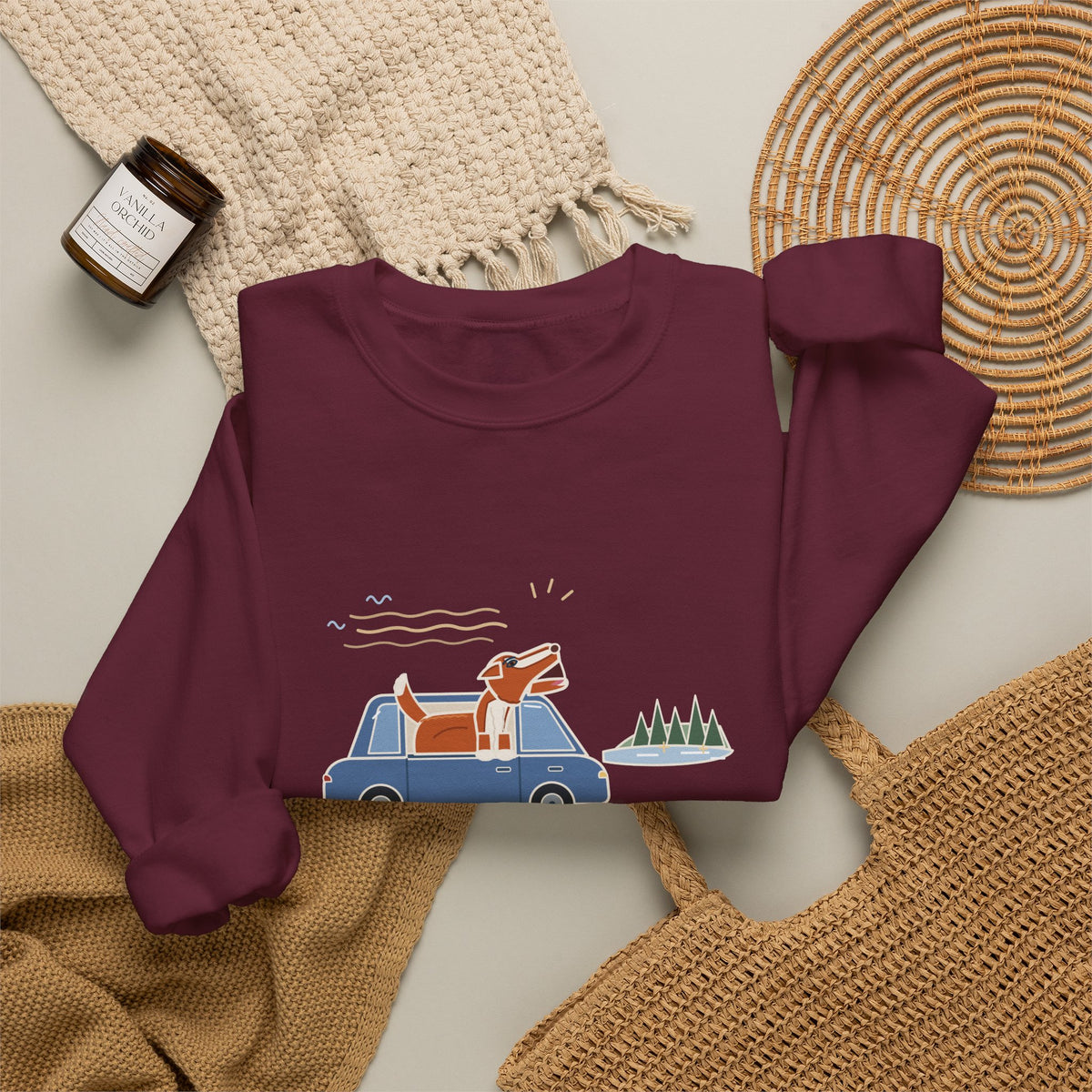 Nova Scotia Duck Tolling Retriever Crewneck Sweatshirt - Screamed the Whole Drive