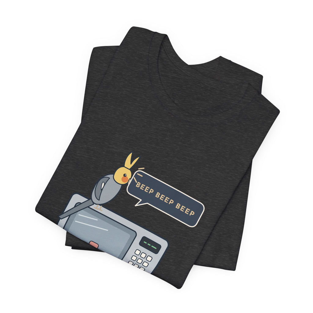 Cockatiel T-Shirt - Learned the Microwave. Ignored My Name. Parrot Owner Tee