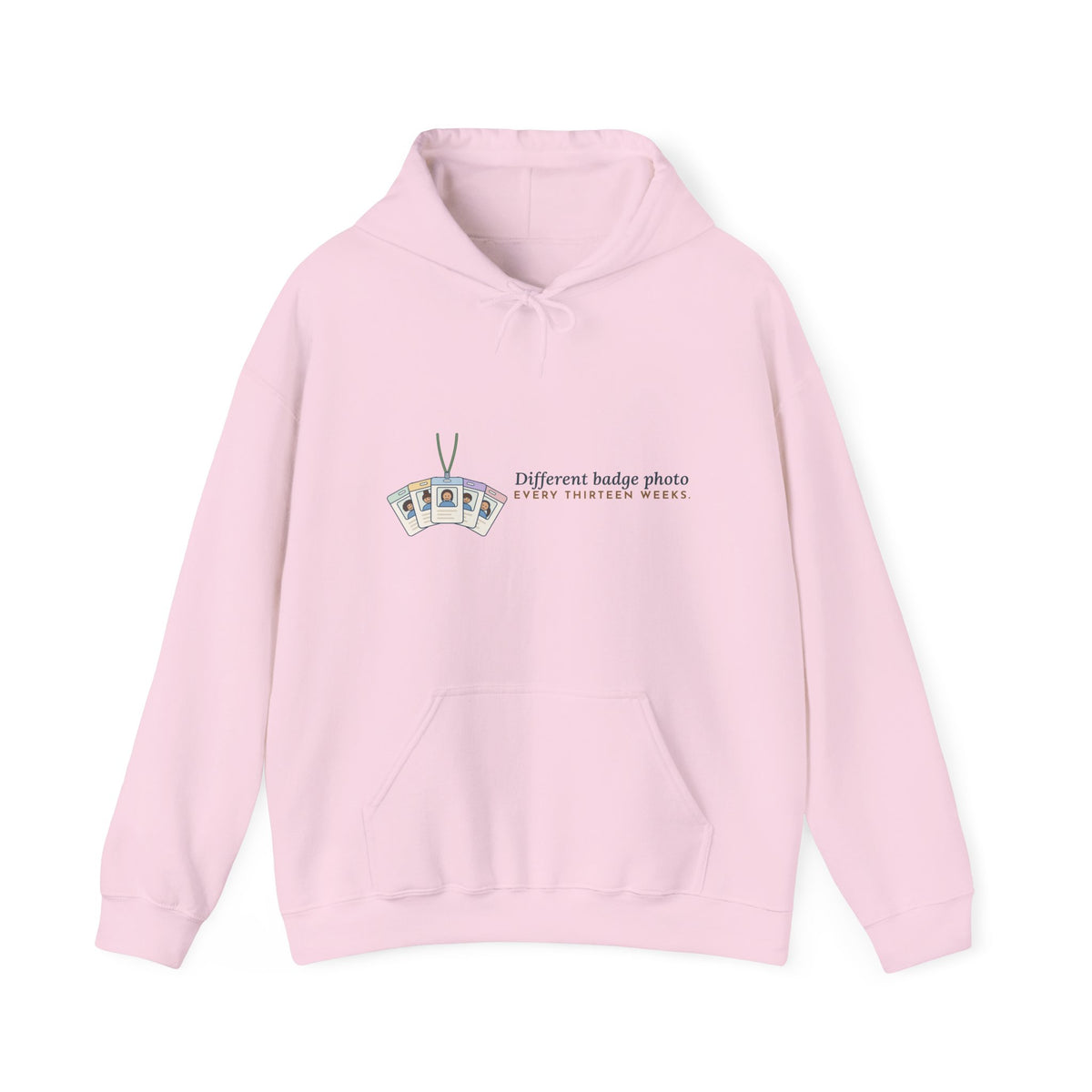 Travel Nurse Hoodie - Different Badge Photo Every Thirteen Weeks Nurse Gift