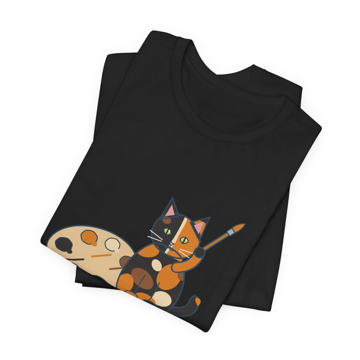 Tortoiseshell Cat T-Shirt - Made From Leftover Cat Colors Tortie Cat Tee