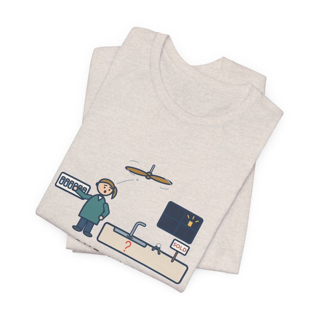 Funny New Homeowner T-Shirt, First Weekend Finding Which Switch Runs the Garbage Disposal, Switch Plate Tee
