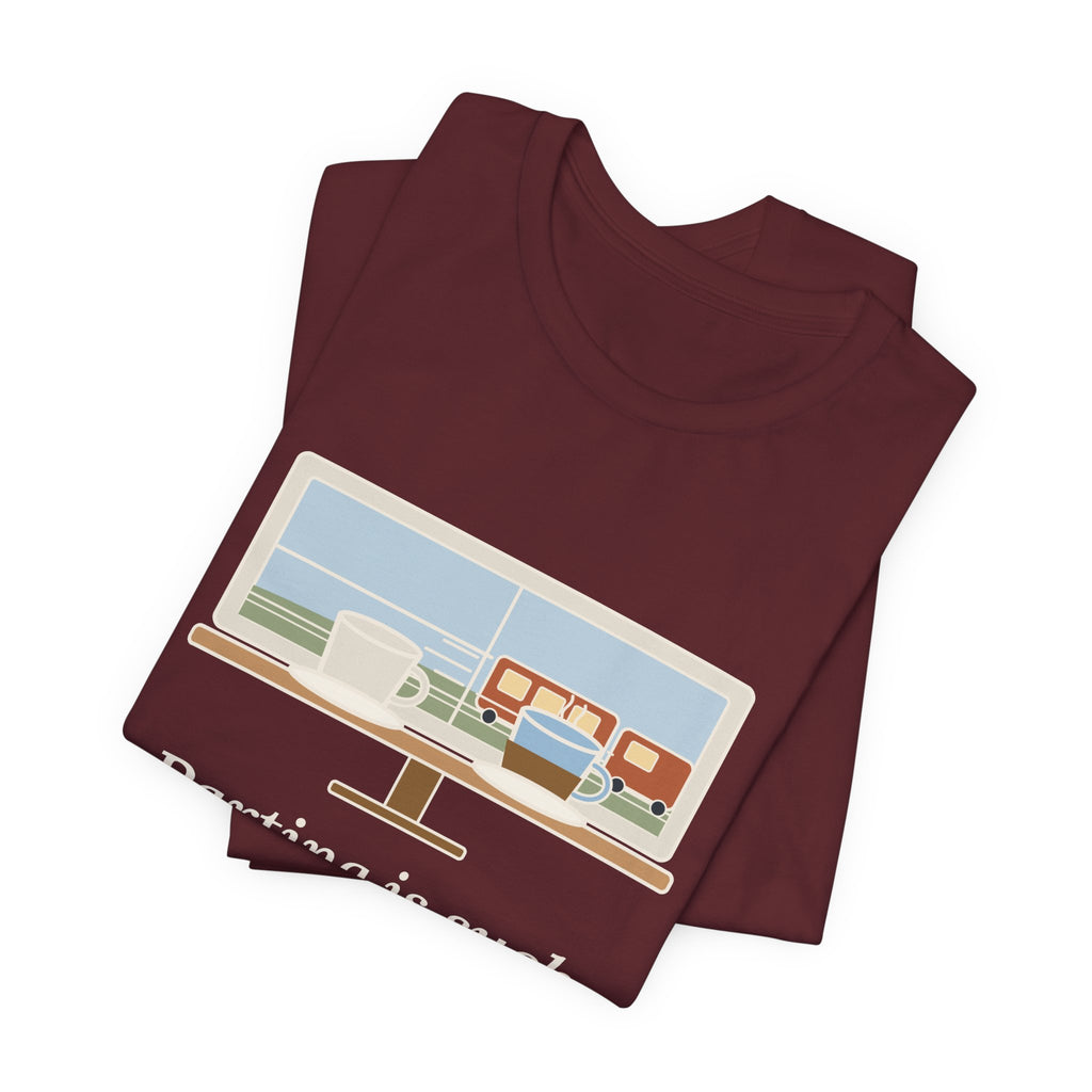 Shakespeare Quote T-Shirt, Parting Is Such Sweet Sorrow, Literary Cafe Window Tee