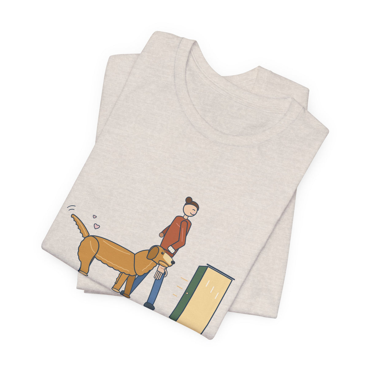 Golden Retriever T-Shirt - Walks Me Inside by the Wrist. Soft-Mouth Golden Tee