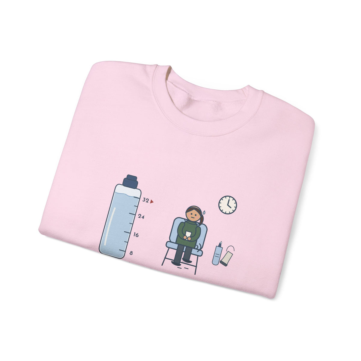 Ultrasound Tech Crewneck Sweatshirt - Drink 32 Ounces. Now Hold It Until I Call You.