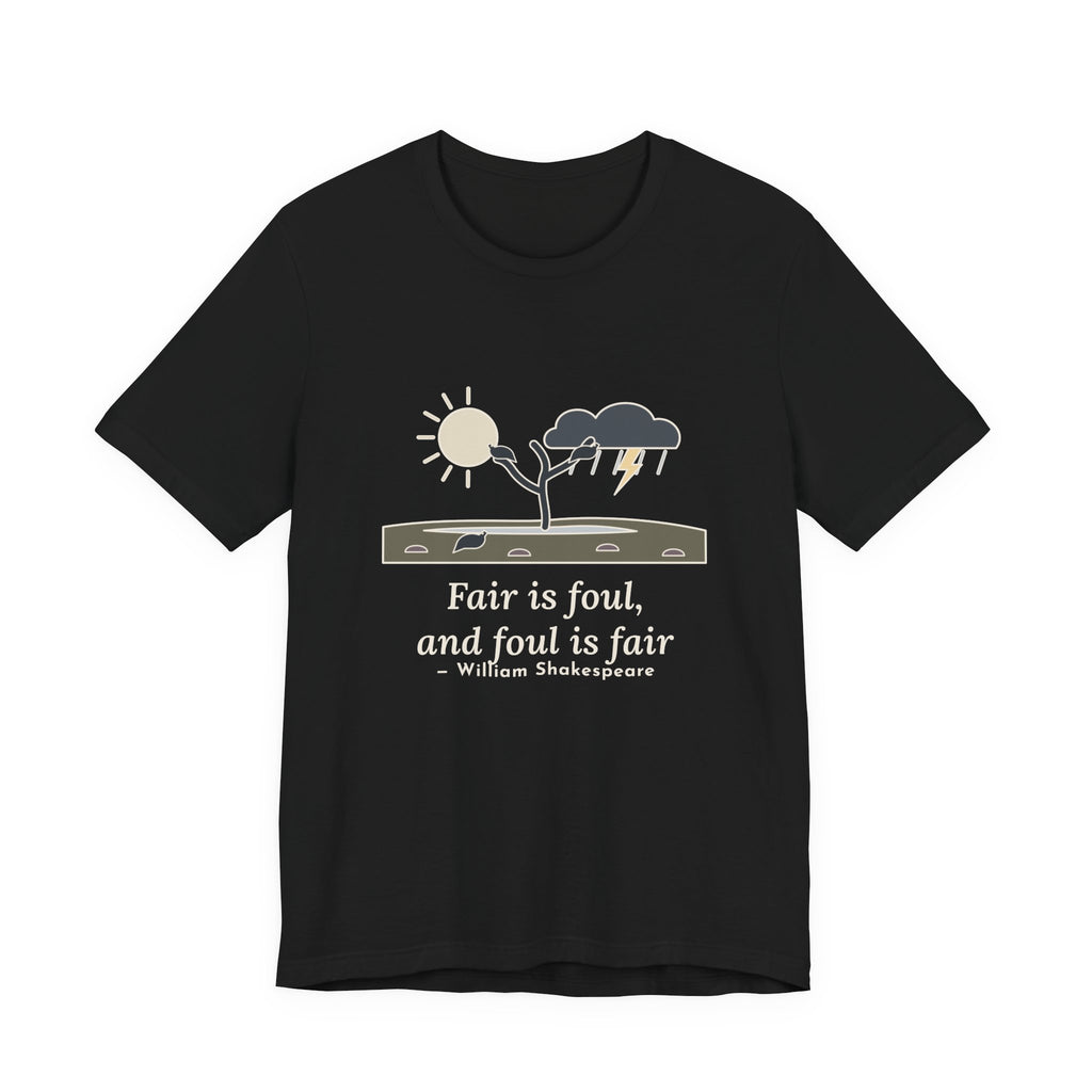 Shakespeare Quote T-Shirt, Fair Is Foul and Foul Is Fair, Gothic Twisted Heath Tree Tee