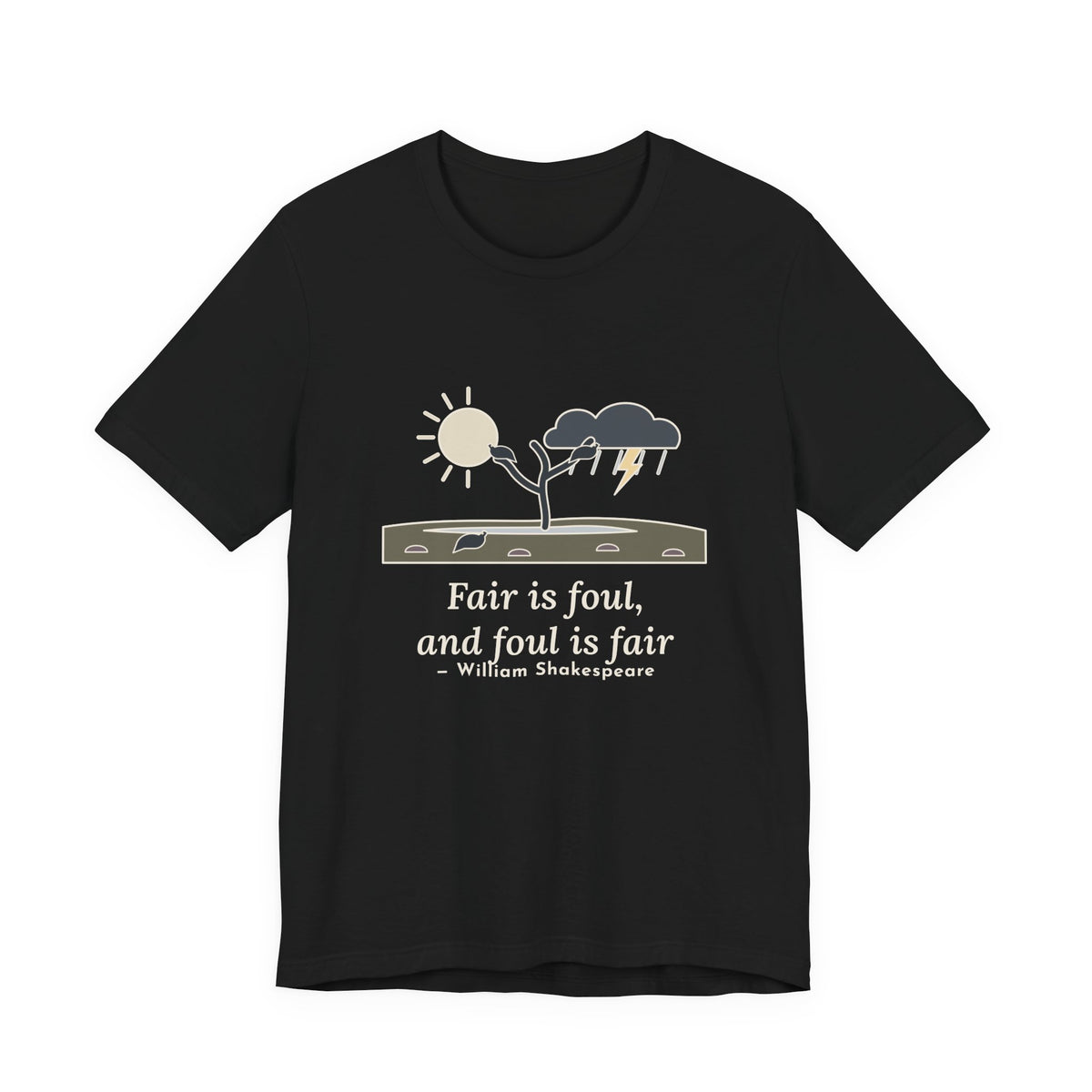 Shakespeare Quote T-Shirt, Fair Is Foul and Foul Is Fair, Gothic Twisted Heath Tree Tee