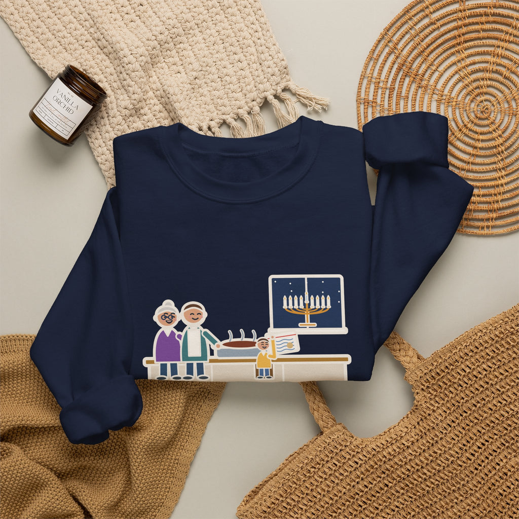 Hanukkah Brisket Sweatshirt, Grandma's Recipe, Three Generations, the Same Index Card, Funny Recipe Card Crewneck