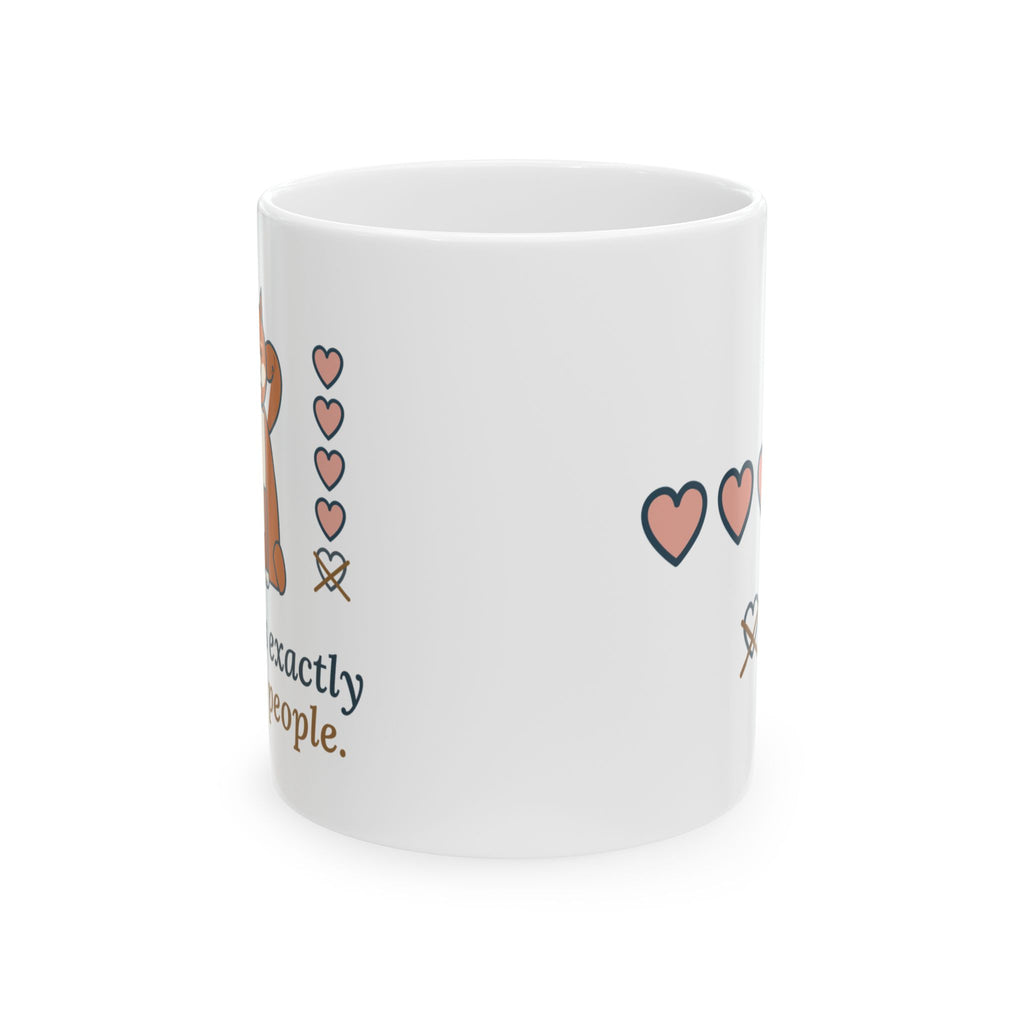 Akita Coffee Mug - Loves Exactly Four People Loyal Dog Owner Gift Mug