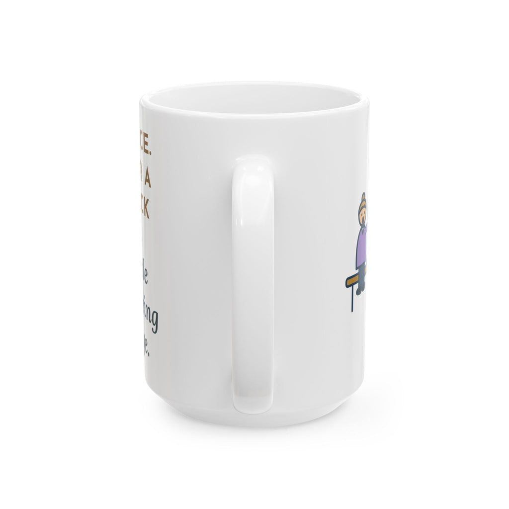 Large Makerspace Teacher Mug 15oz - The Bridge Project Became a Castle