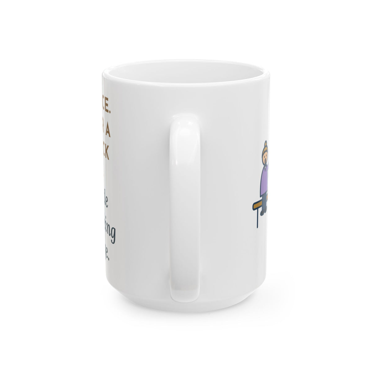 Large Makerspace Teacher Mug 15oz - The Bridge Project Became a Castle