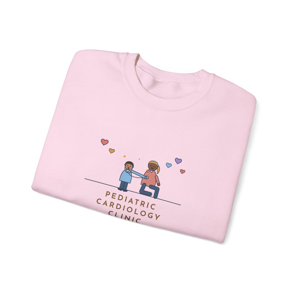 Pediatric Cardiology Nurse Sweatshirt, Let Him Listen to His Own Heart, He Asked to Hear Mine, Funny Clinic Visit Crewneck