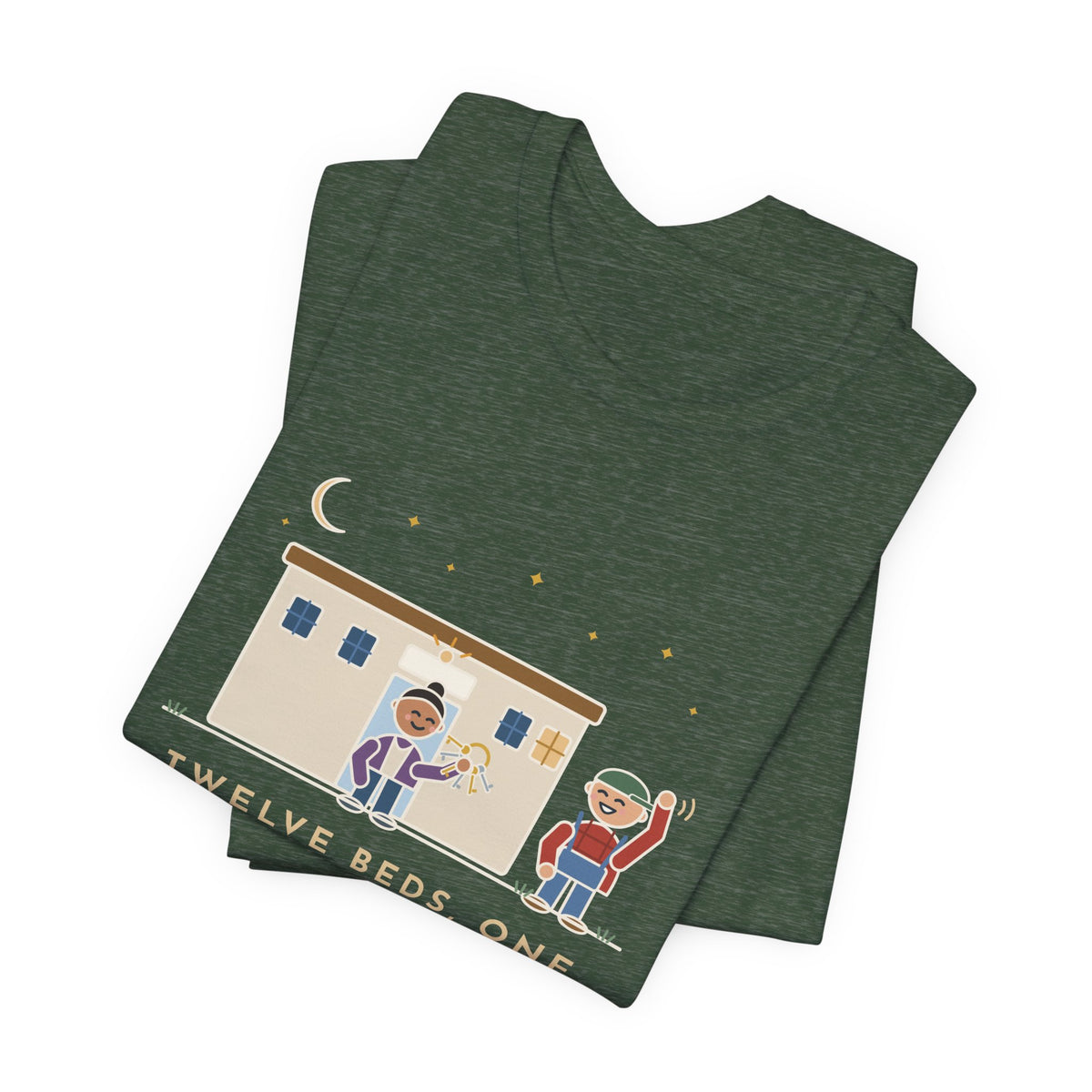 Critical Access Nurse T-Shirt - Twelve Beds, One Night Nurse. I Also Unlock the Front Door.