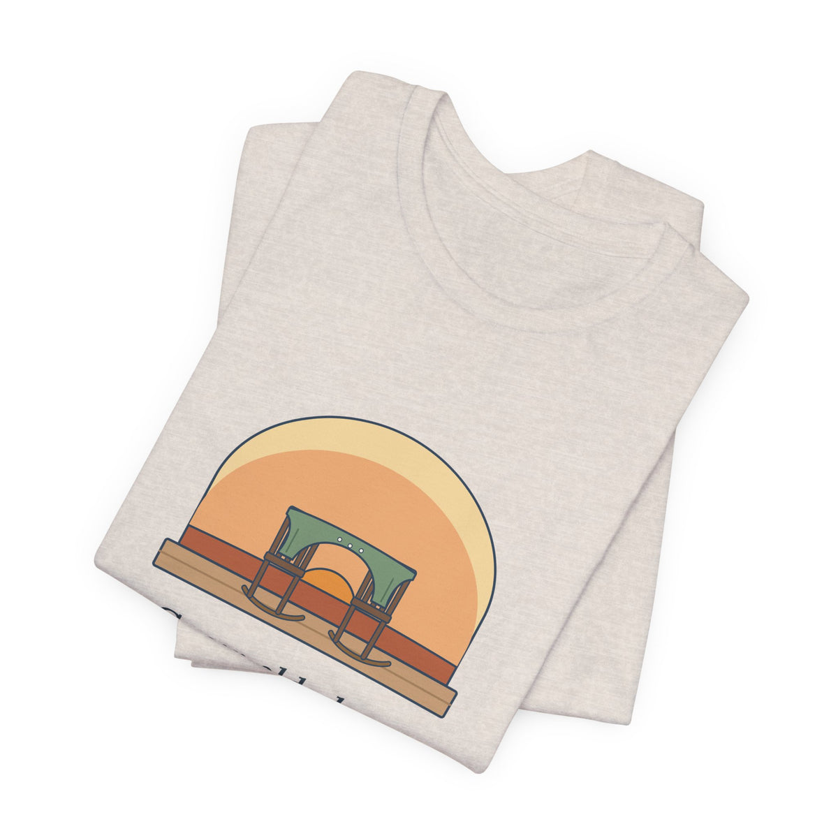 Browning Quote T-Shirt, Grow Old Along with Me, Anniversary Porch Rocking Chairs Tee