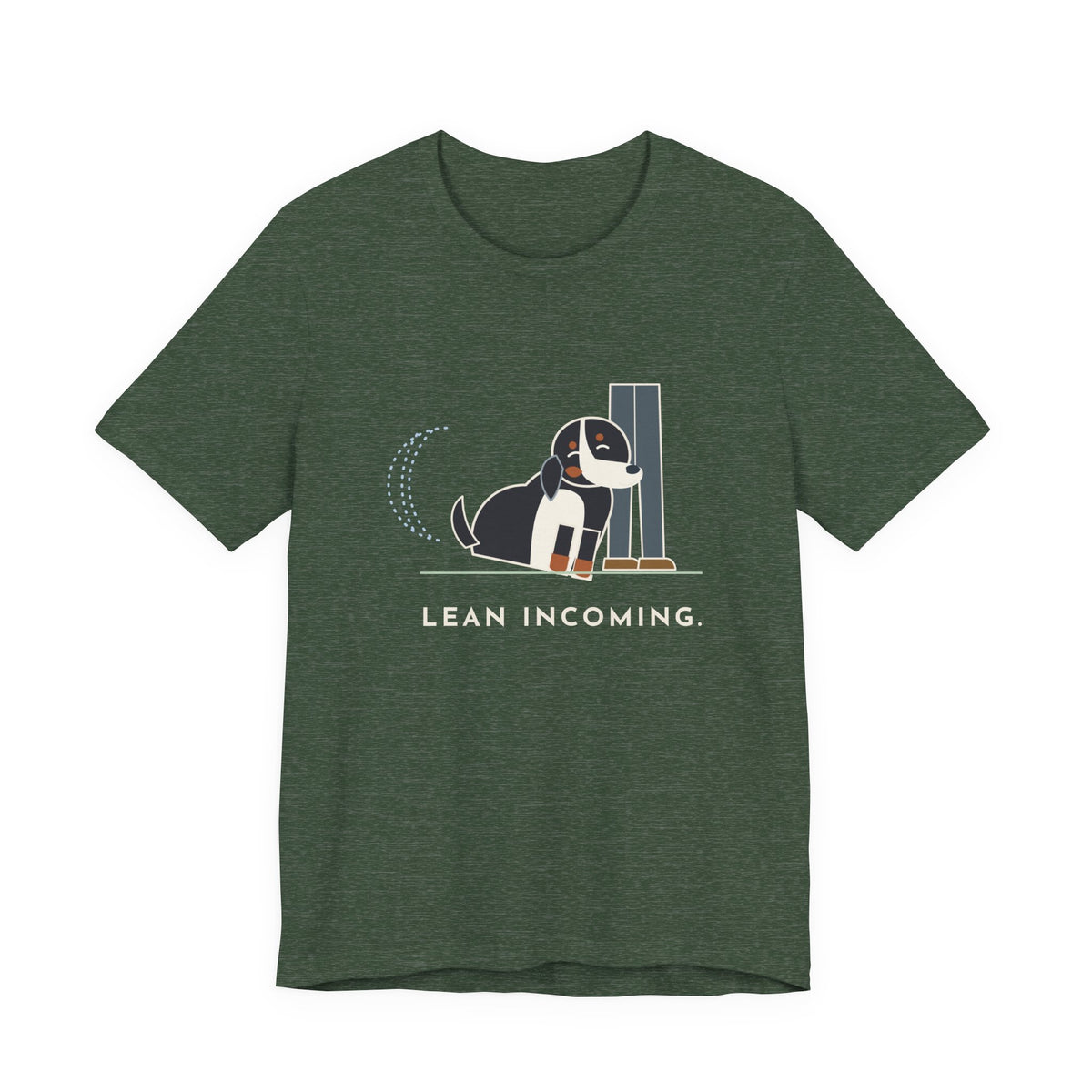 Bernese Mountain Dog T-Shirt - Lean Incoming Funny Berner Lean Tee
