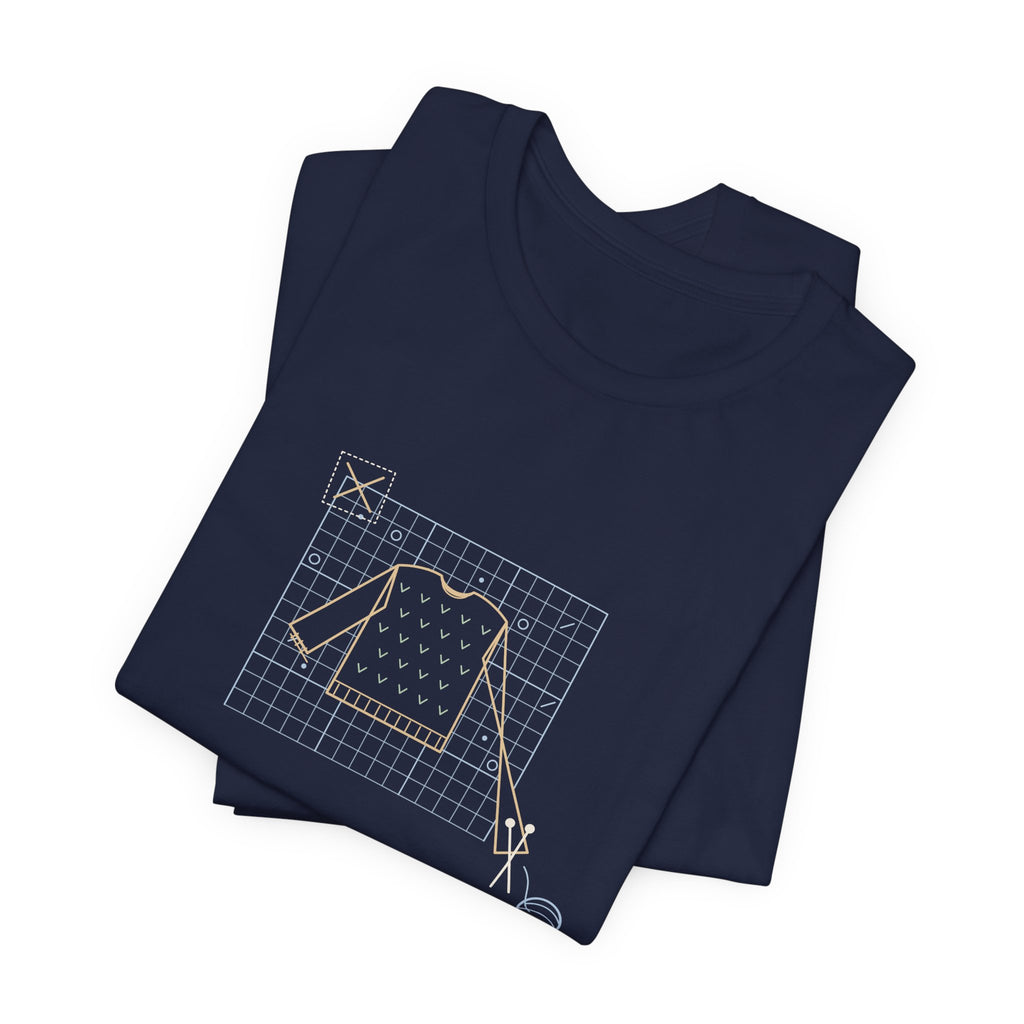 Knitting T-Shirt - Gauge Swatch: Skipped. Consequences: Pending. Knitter Tee