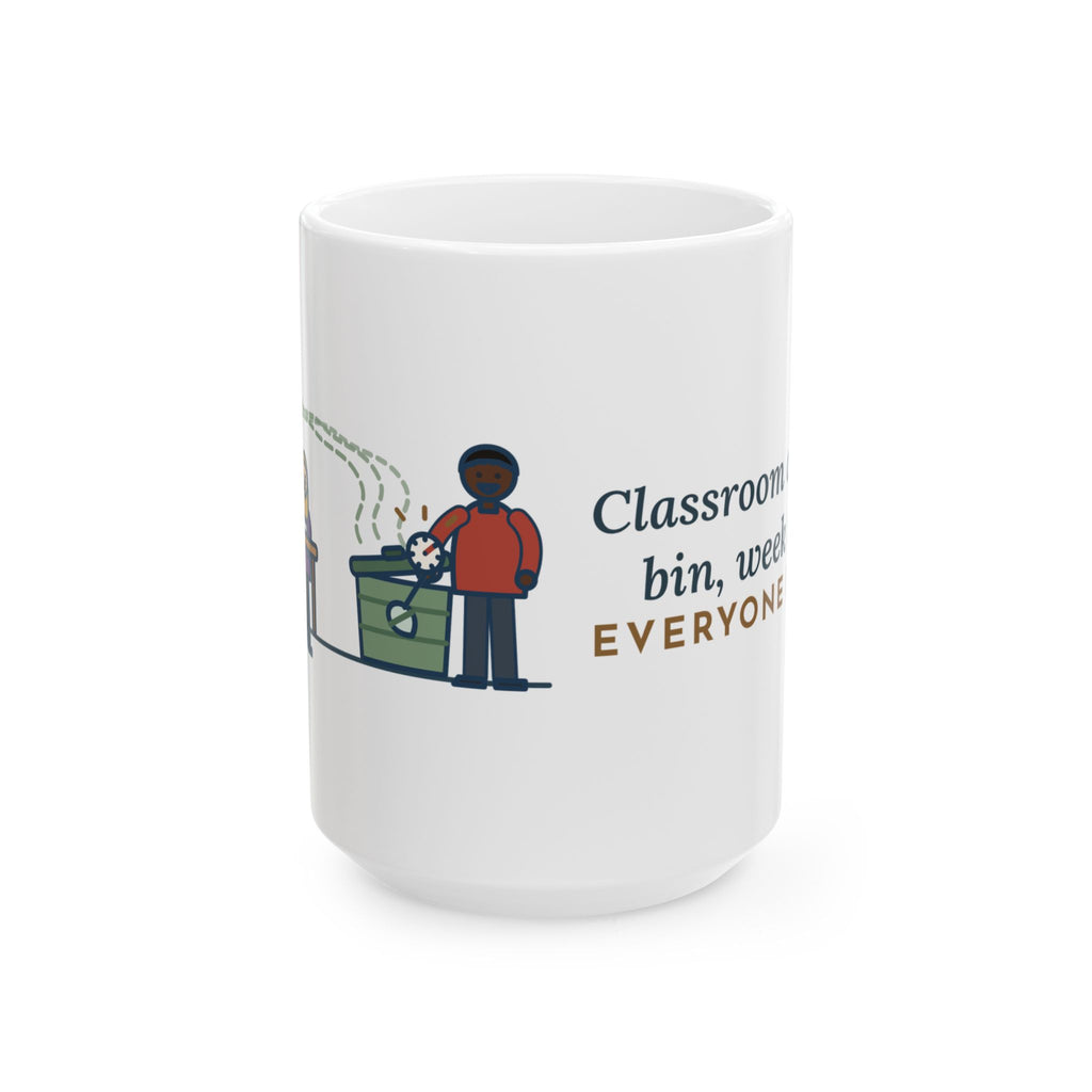 Large 15oz Environmental Science Teacher Mug - Compost Bin Week Three Science Teacher Gift