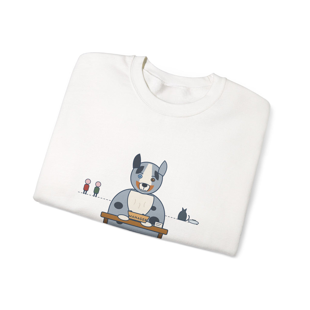 Australian Shepherd Crewneck Sweatshirt - Gave Him a Job. He Promoted Himself.