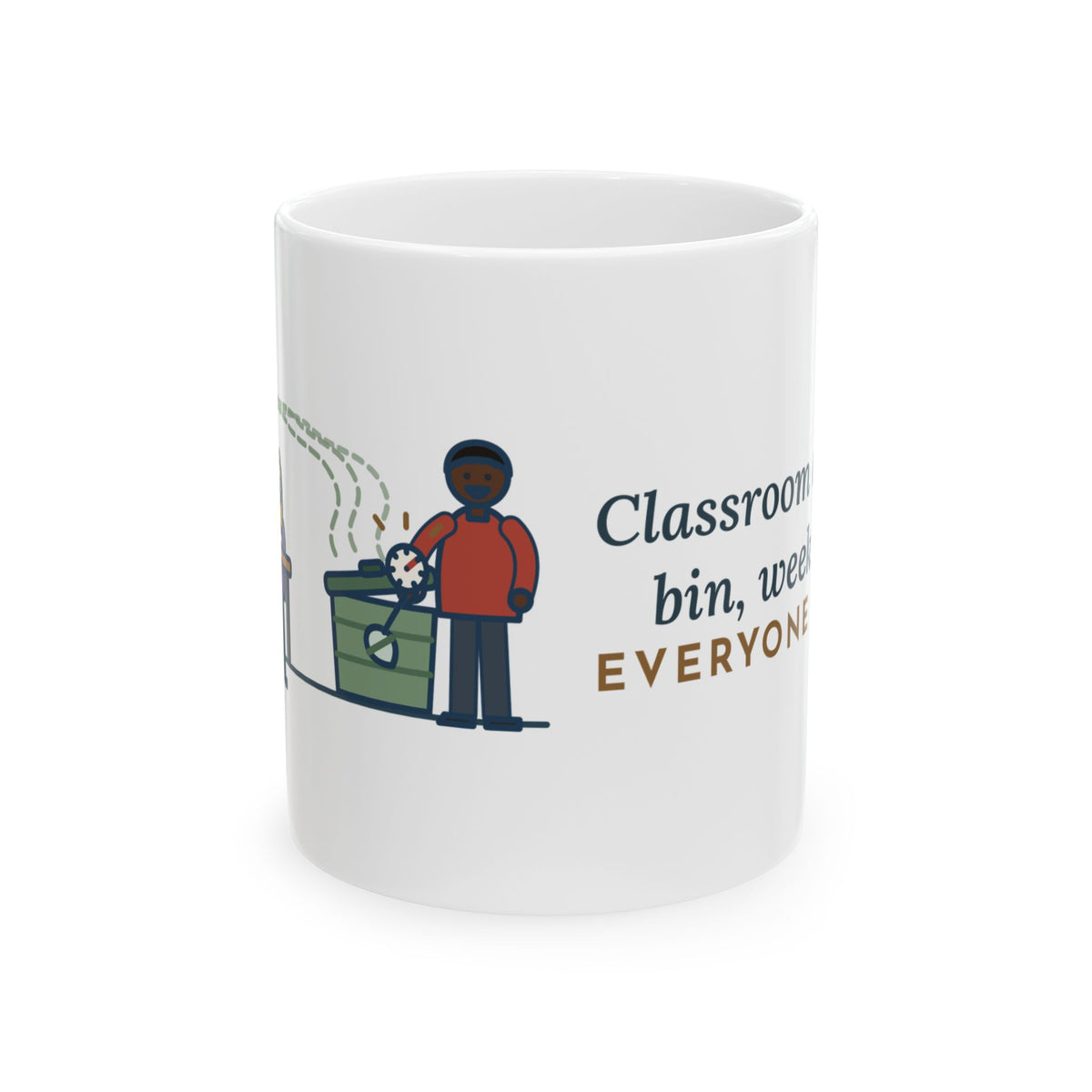 Environmental Science Teacher Mug - Classroom Compost Bin, Week Three 11oz Coffee Mug