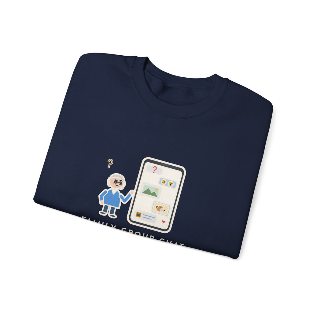 Mom Sweatshirt, Asked a Yes-or-No Question, Forty-Two Replies and Zero Answers, Funny Phone Thread Crewneck