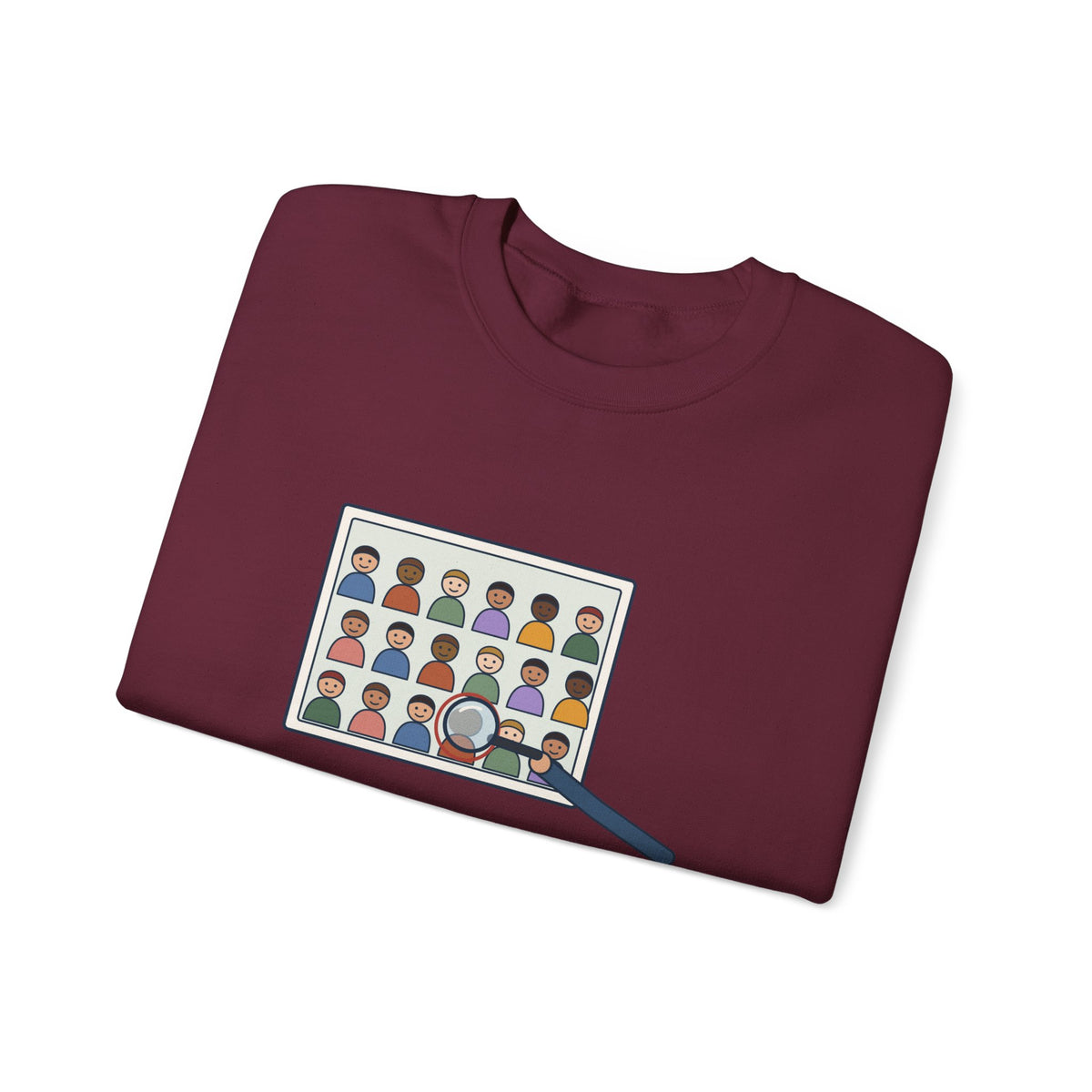 Yearbook Staff Crewneck Sweatshirt - Who's the Kid in Row Three?