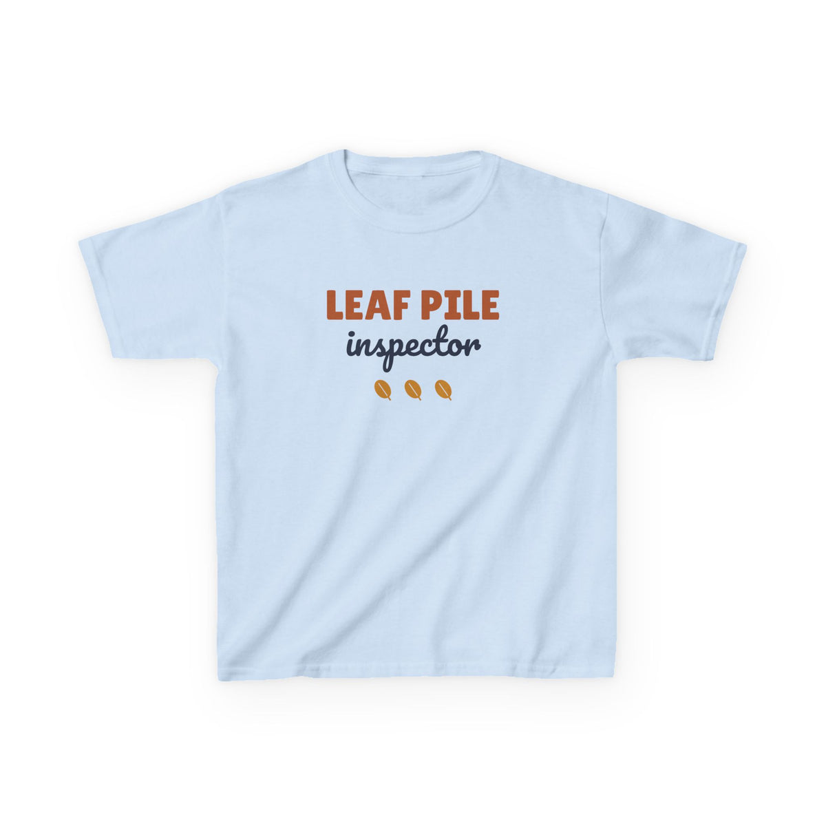 Leaf Pile Inspector Youth T-Shirt, Fall Kids Tee