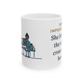 Hematology Clinic Nurse Mug - Iron Infusion Day, She Brought the Whole Crossword Book 11oz Mug