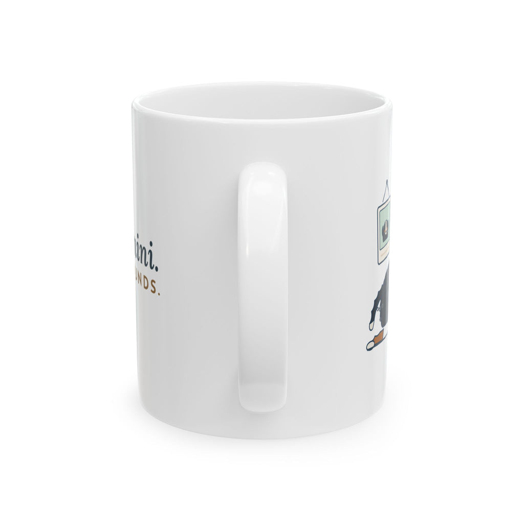 Bernedoodle Coffee Mug - Ordered a Mini. Got Ninety Pounds. Doodle Lover Gift Mug
