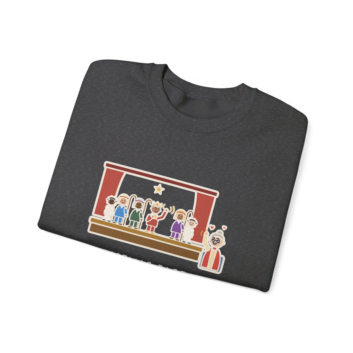 Christmas Pageant Sweatshirt, Three Shepherds, Two Sheep, One Wise Man Who Waved at Grandma the Whole Time, Funny Pageant Stage Crewneck