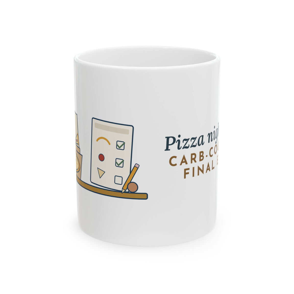 Diabetes Nurse Educator Mug - Pizza Night Is the Carb-Counting Final Exam Coffee Mug