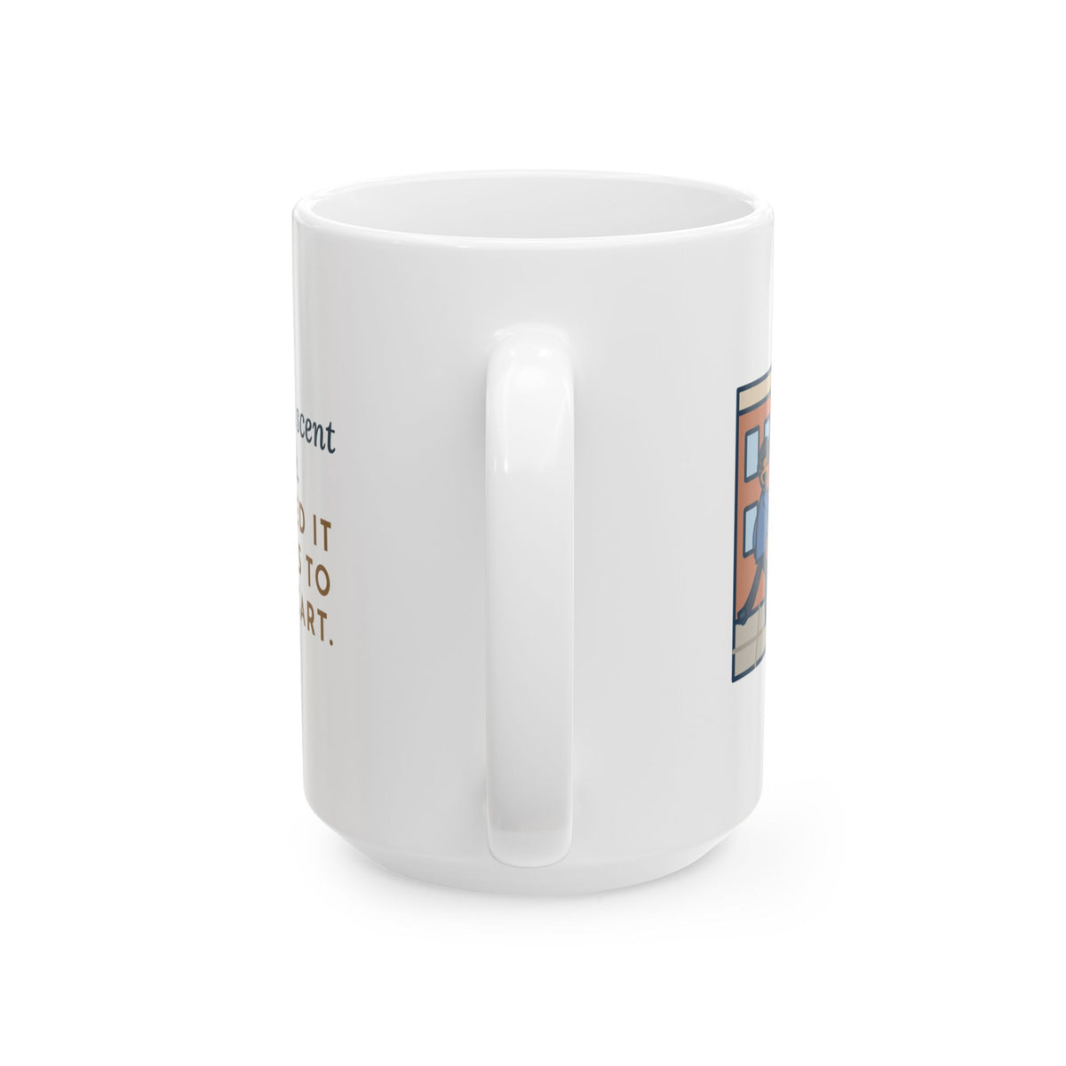 Caught a Scent on the Walk, We Followed It Four Blocks to a Hot Dog Cart 15oz Mug, Large Funny Puggle Coffee Mug